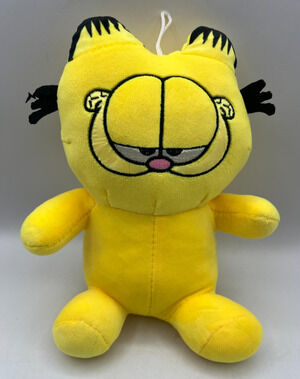 Garfield Plush 9 Inch Yellow Cat Stuffed Animal Hanging Loop Cartoon Character